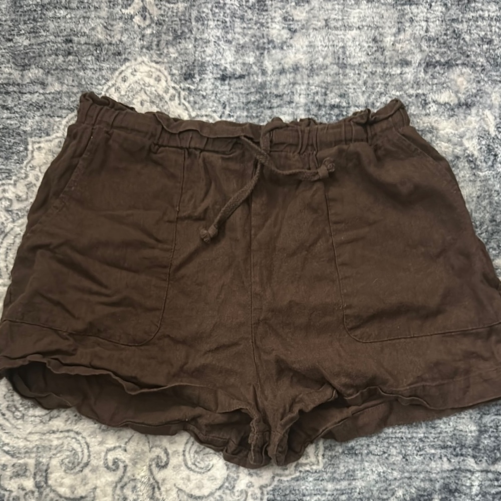 Women's Brown Casual Shorts